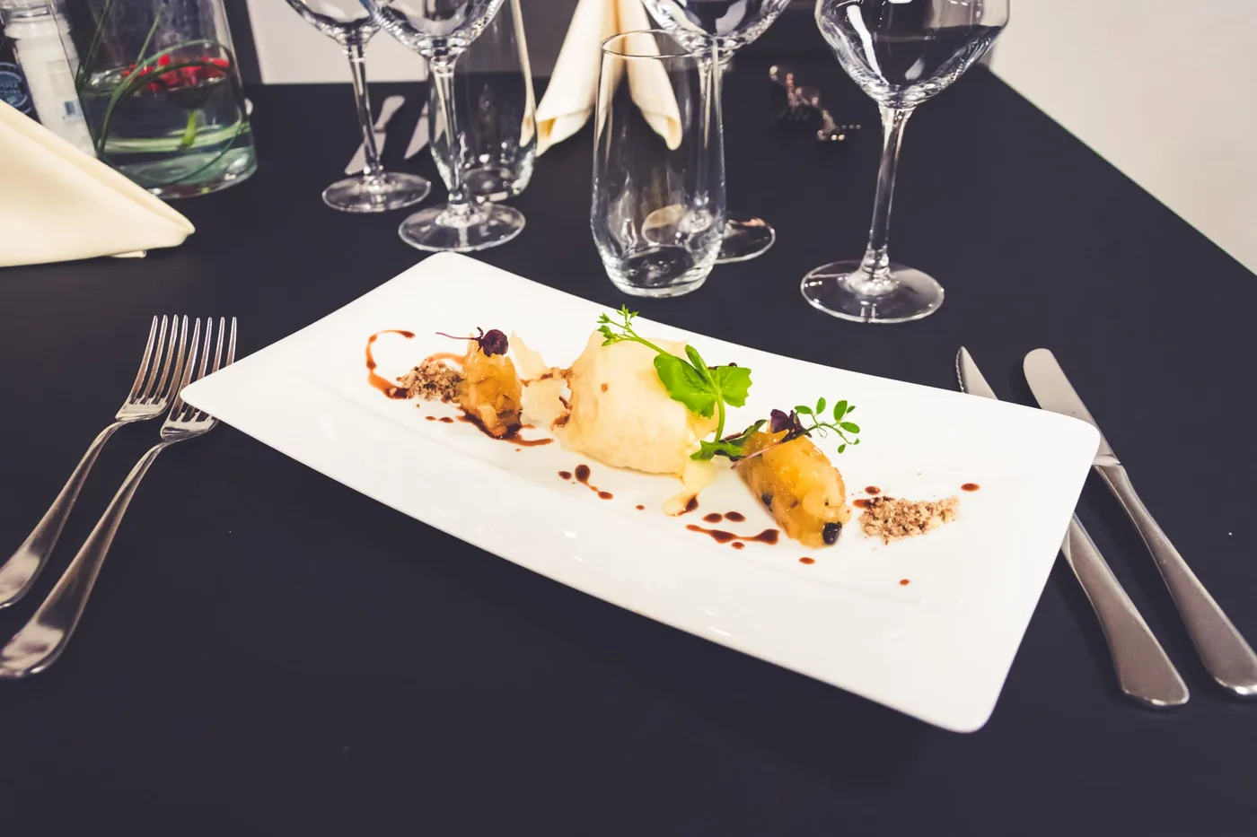 Le dessert, pomme et crumble